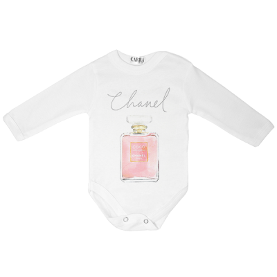 Carra Chanel Pink Perfume бебешко боди